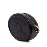 Small Calfskin Cuir Triomphe Oval Crossbody